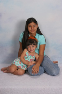 Angelika (14) and Tessa (2 1/2) Contreras

